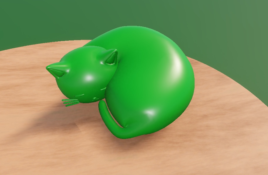 おいしそうな三色ネコ団子【3D】 VRChat向け