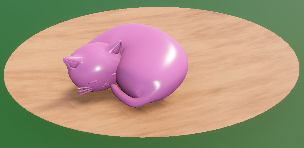 おいしそうな三色ネコ団子【3D】 VRChat向け