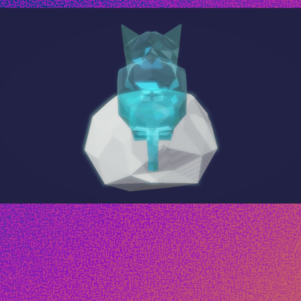 クリスタル風なキャット (VRChat想定)