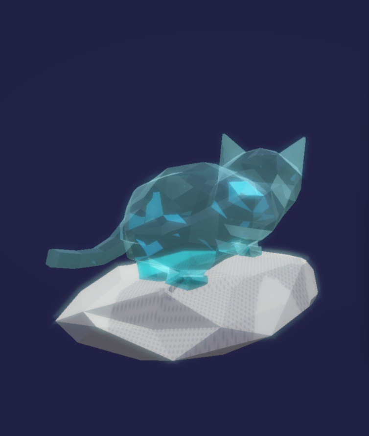 ※無料版有り クリスタル風なキャット (VRChat想定)