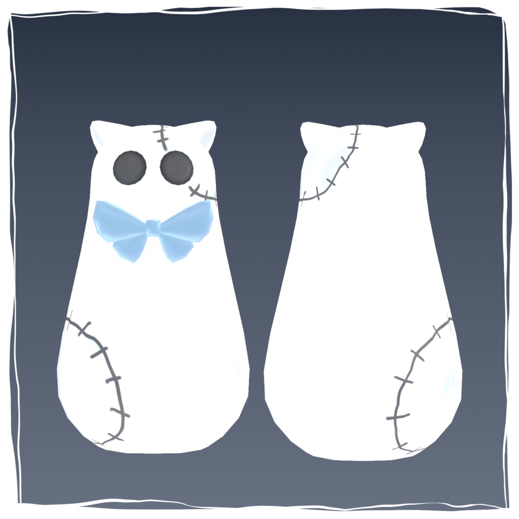 ふにゃんけん/Fnyanken【Original 3D Model】