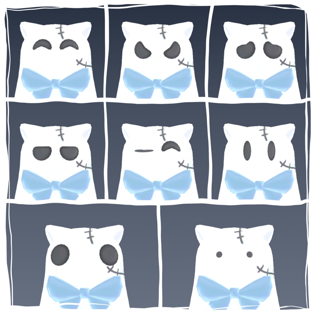 ふにゃんけん/Fnyanken【Original 3D Model】