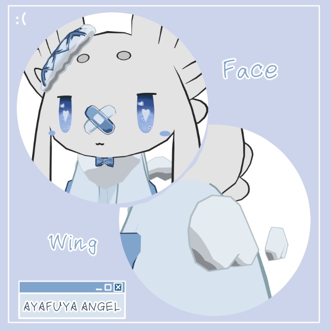 【発売記念セール!15%OFF】【ムルル専用衣装】あやふやえんじぇぅ【アイテクスチャ付き!】