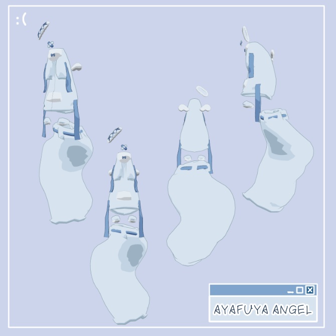 【発売記念セール!15%OFF】【ムルル専用衣装】あやふやえんじぇぅ【アイテクスチャ付き!】