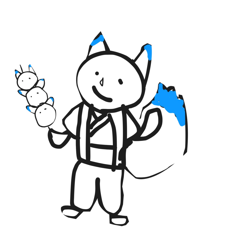 【リスナーキャラクター化企画】誕生日配信で製作した七海ナナメ渾身のイラスト