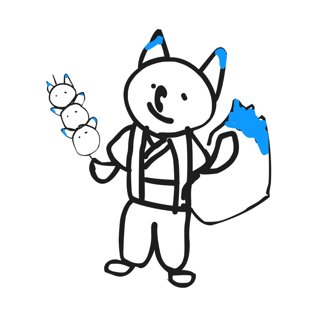 【リスナーキャラクター化企画】誕生日配信で製作した七海ナナメ渾身のイラスト