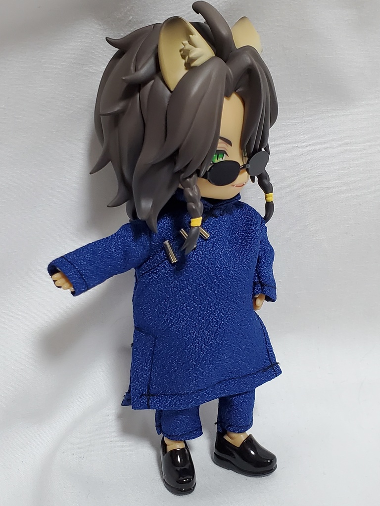 カンフー風服 ねんどろいどドール、オビツ11などに