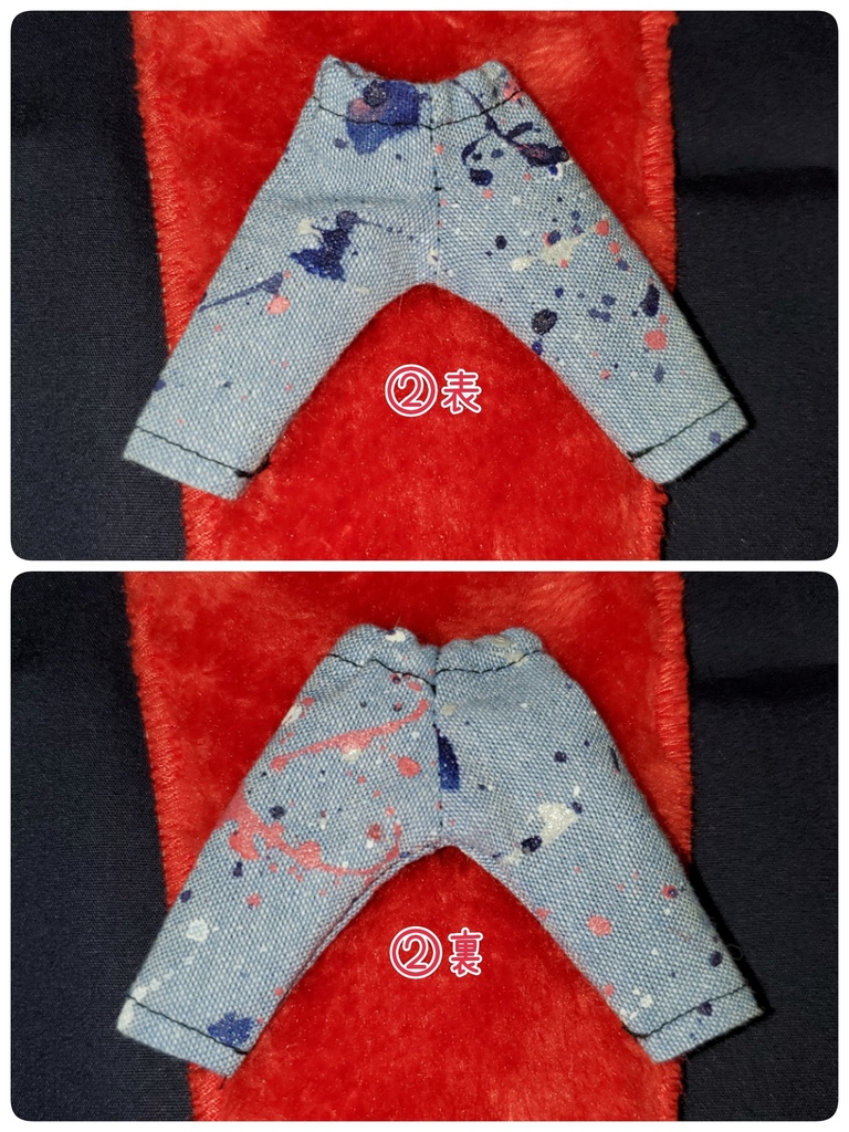 ペイント柄ズボン