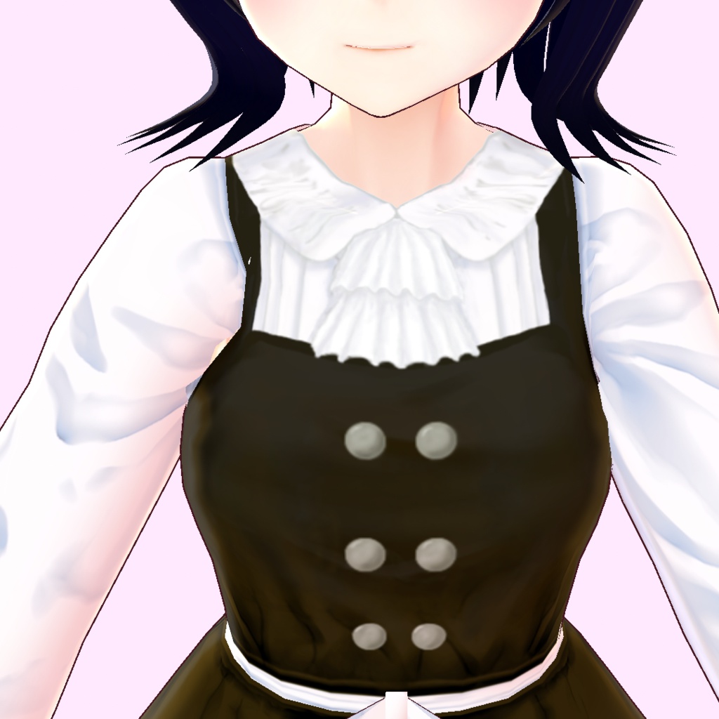 【VRoid用】チョコレートドレス