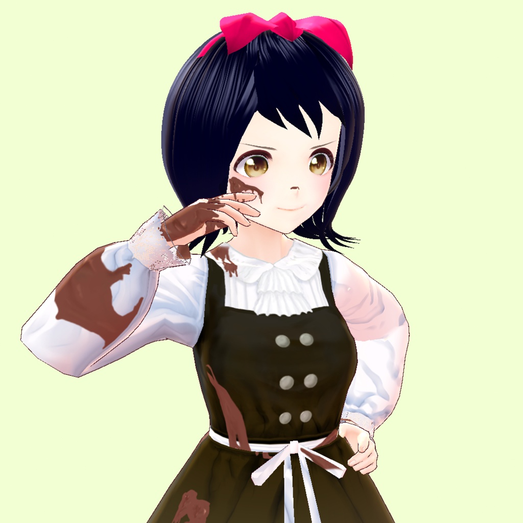 【VRoid用】チョコレートドレス