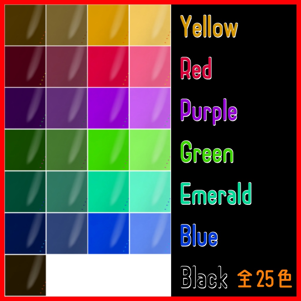 ストラップパンプス25色セット【VRoid用衣装】