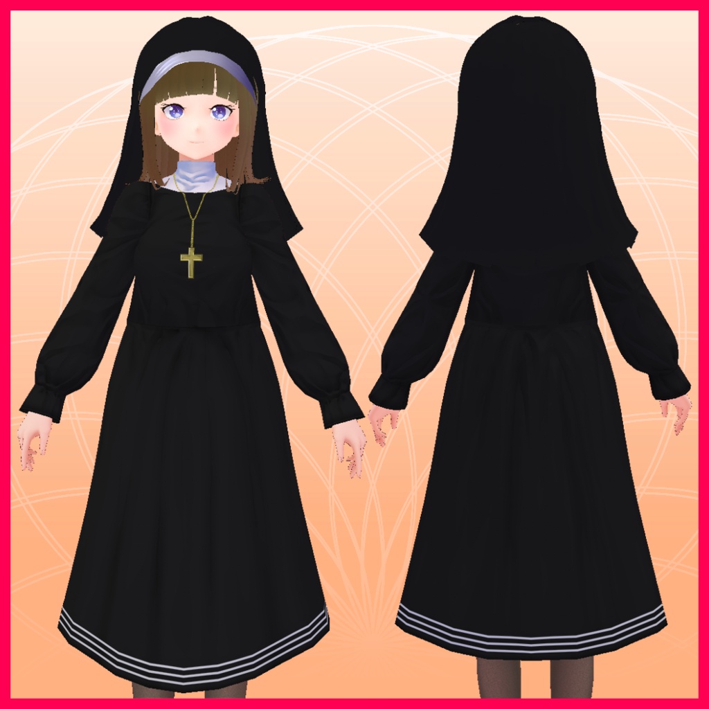 【VRoid用】修道服セット