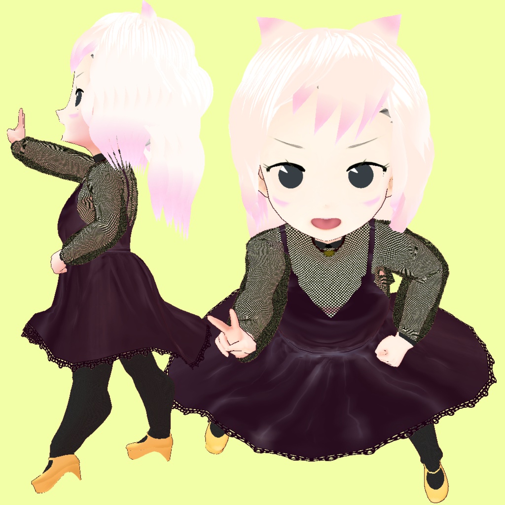 フォーマルドレス3種類セット【VRoid用衣装】