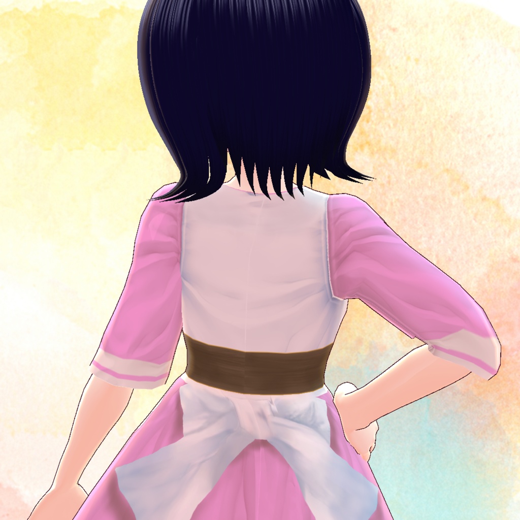 春色エプロンドレス【VRoid用衣装】