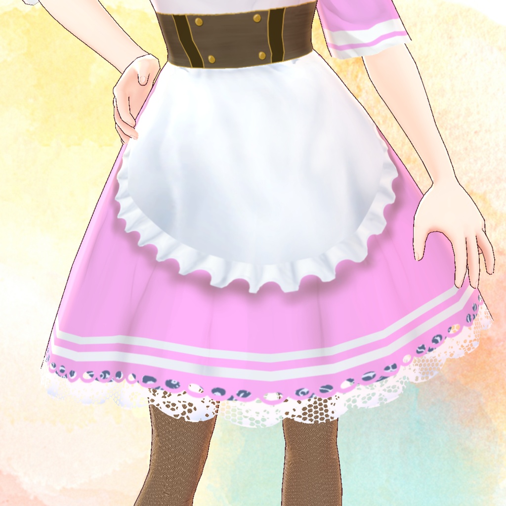 春色エプロンドレス【VRoid用衣装】