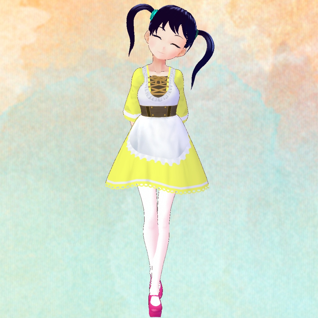 春色エプロンドレス【VRoid用衣装】