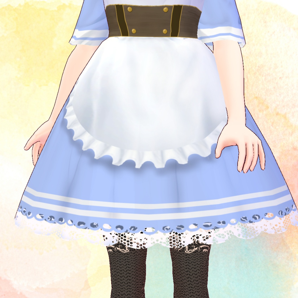 春色エプロンドレス【VRoid用衣装】