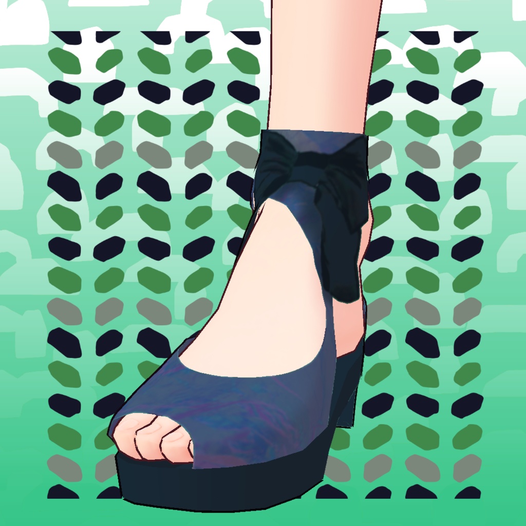 ストラップパンプス4色セット【VRoid・セシル変身用】