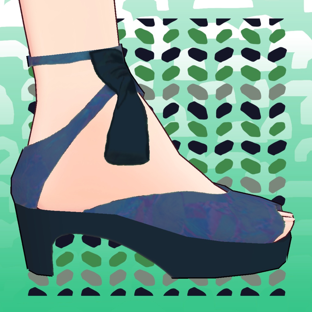 ストラップパンプス4色セット【VRoid・セシル変身用】