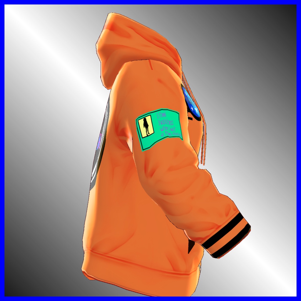 【VRoid用】宇宙パーカー -4color-