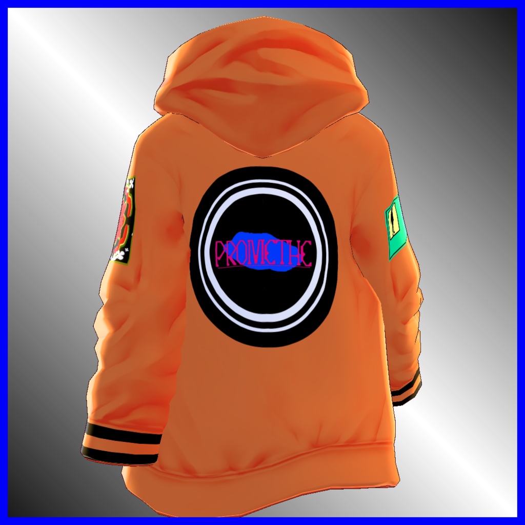 【VRoid用】宇宙パーカー -4color-