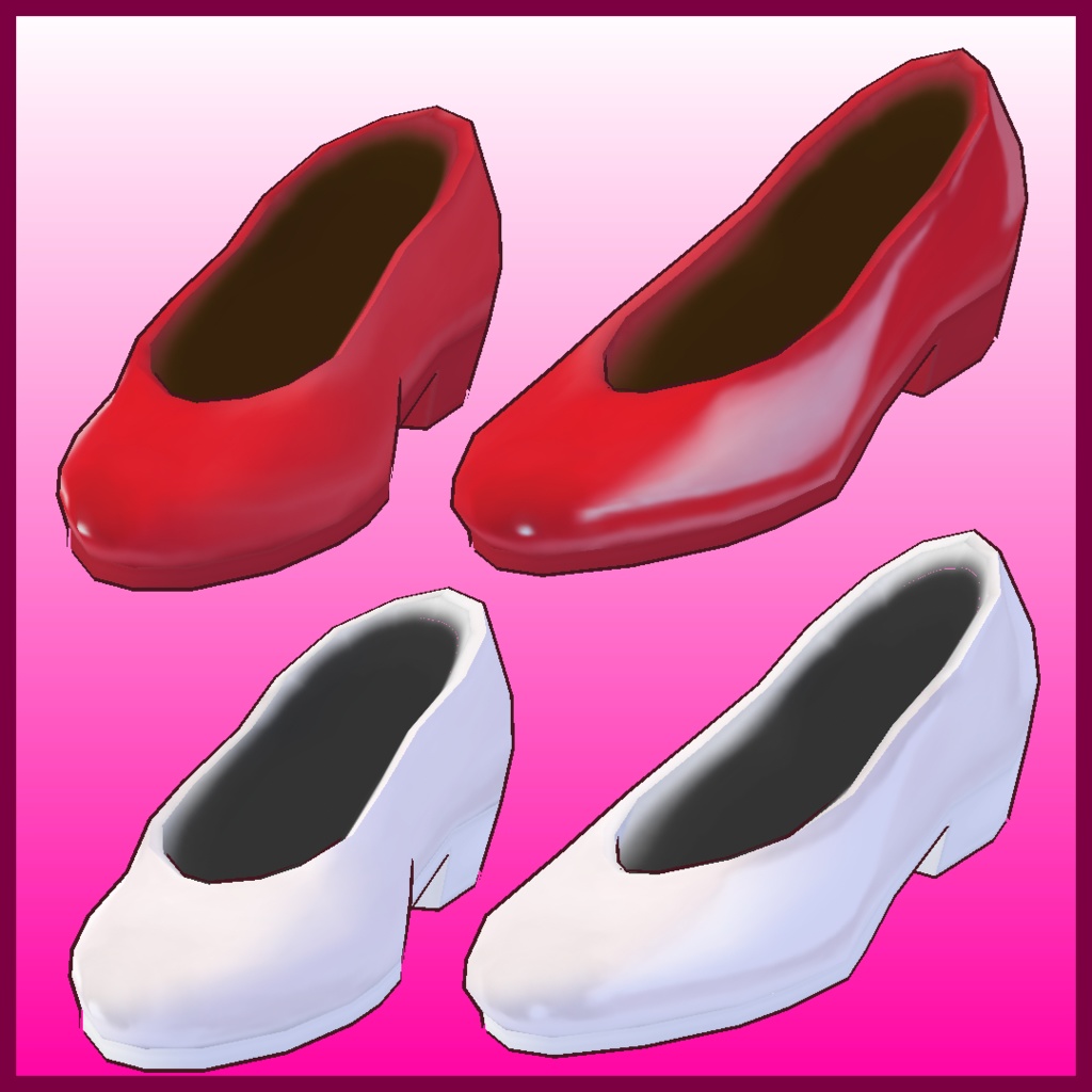 【VRoid用】クリスマスドレス / レッド&ホワイト【無料版あり】