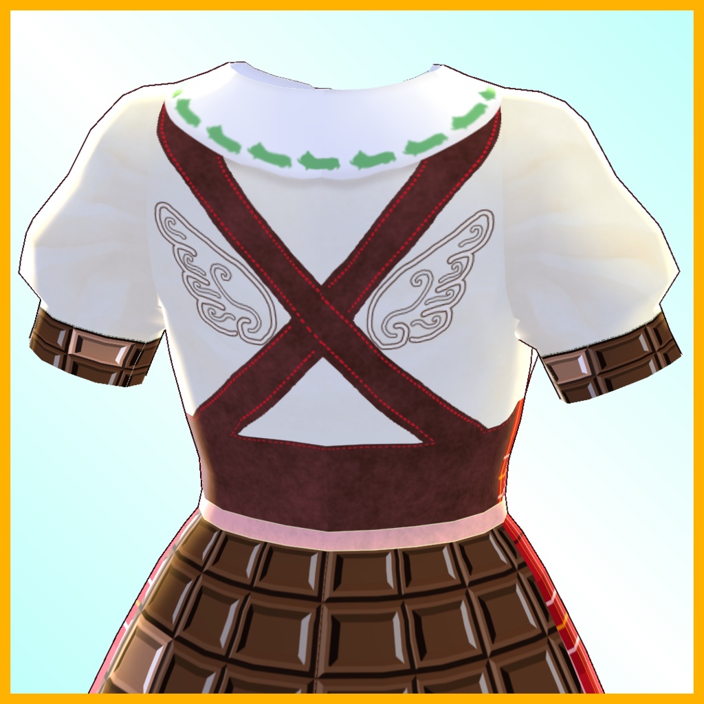 【VRoid用】お菓子なドレスセット【無料版あり】