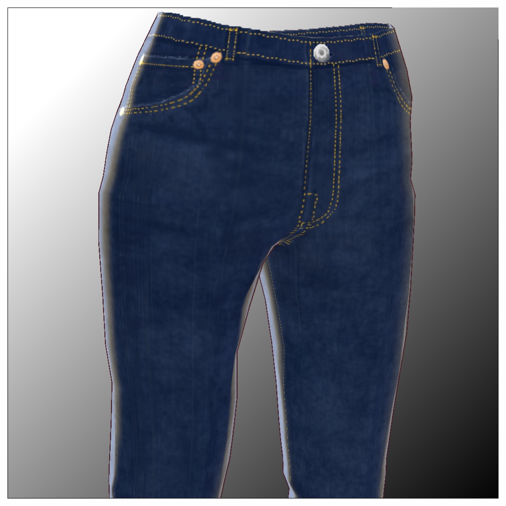 【VRoid用】デニムパンツ8color