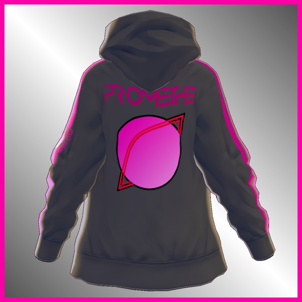 【VRoid用】オープンフロントパーカー -4Color-