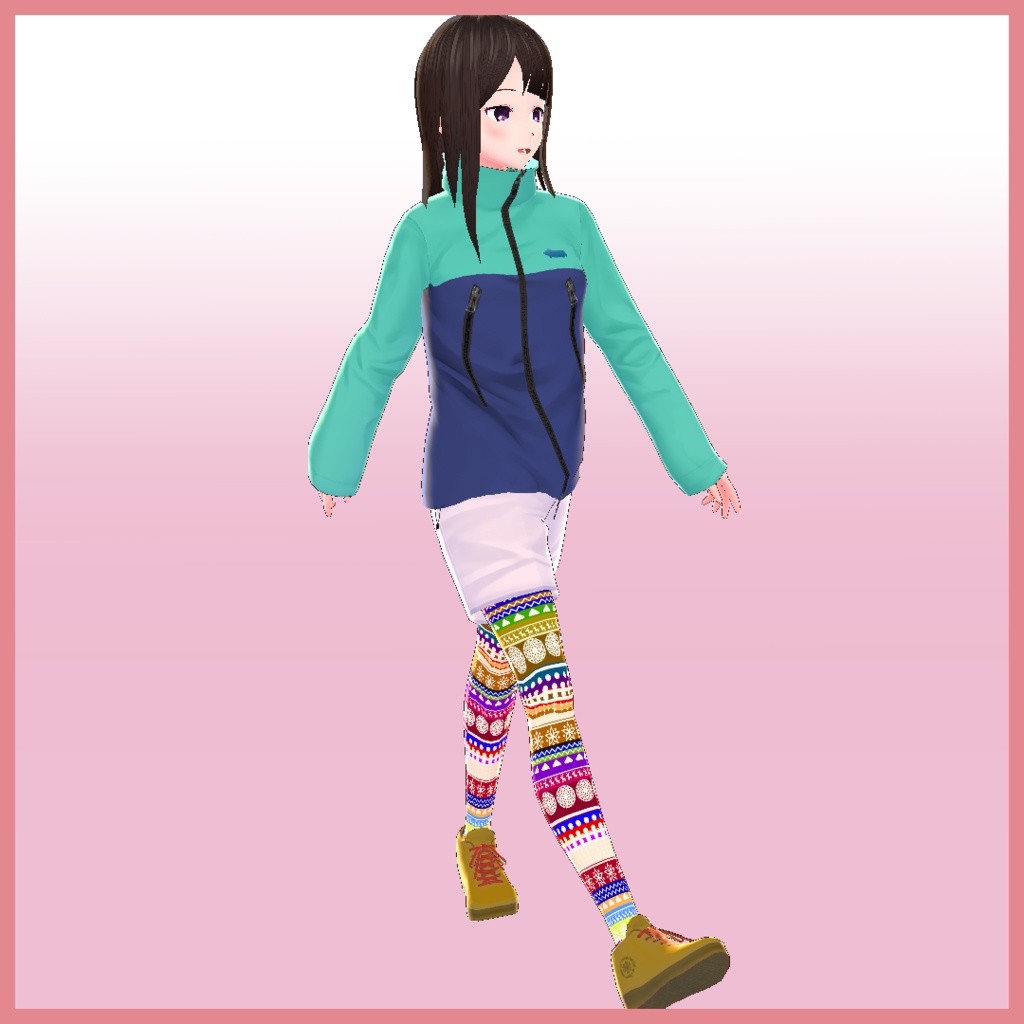 【VRoid用】マウンテンパーカーセット-5color-