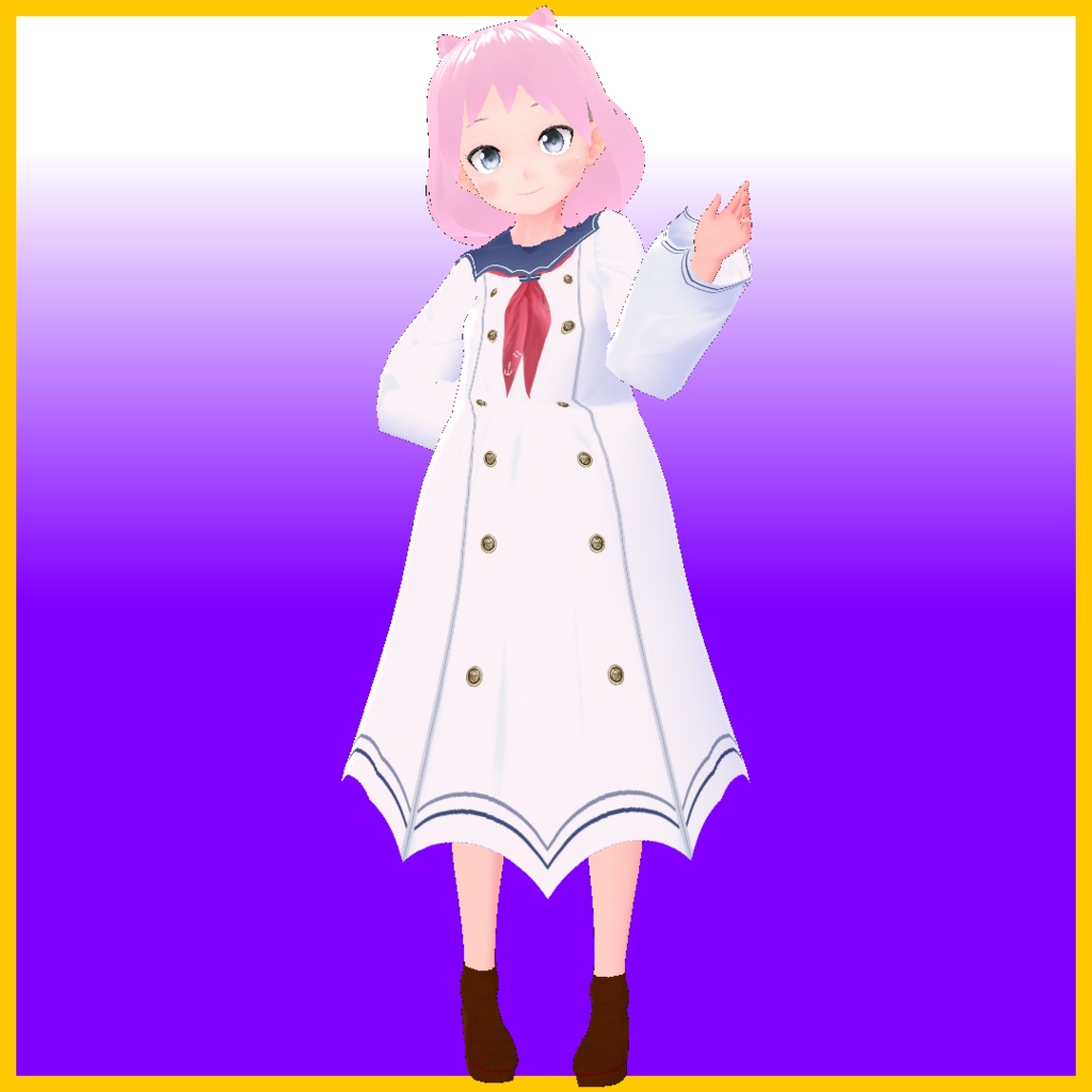 【VRoid用】こうもりセーラー -10color-