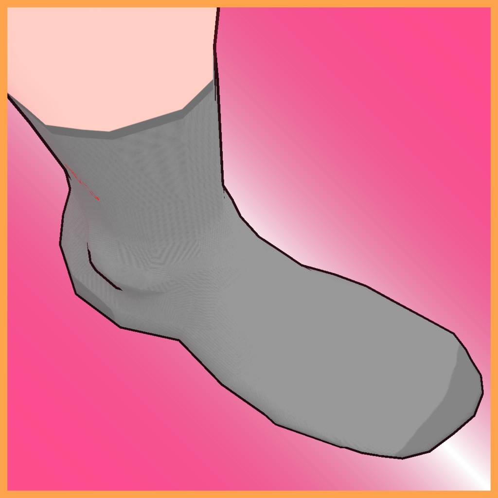 【VRoid用】ソックス5色セット【無料】