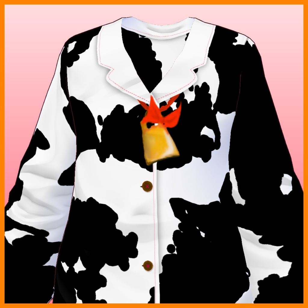 【VRoid用&FBX】もーもーぱじゃま