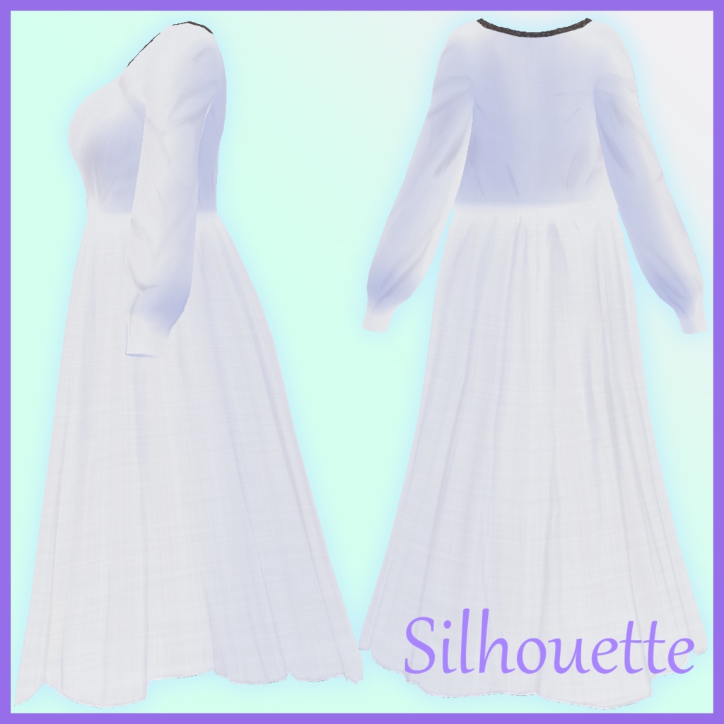 【VRoid用】Empire dress【無料】