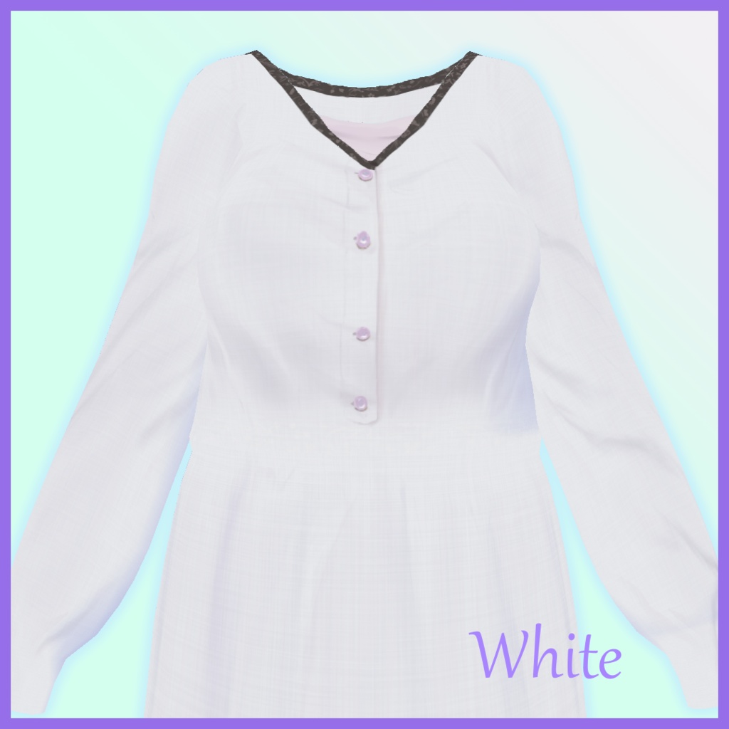 【VRoid用】Empire dress【無料】