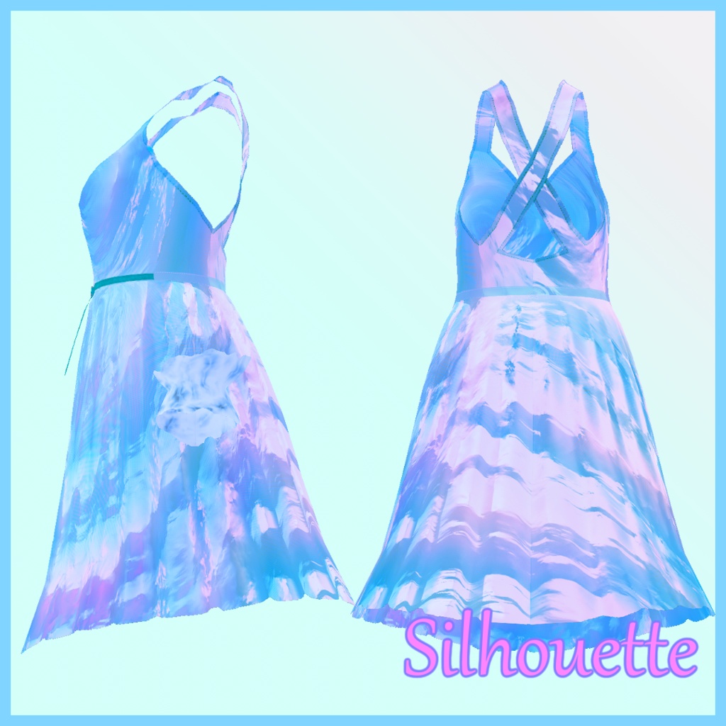 【VRoid用】robe -motifs de vague-