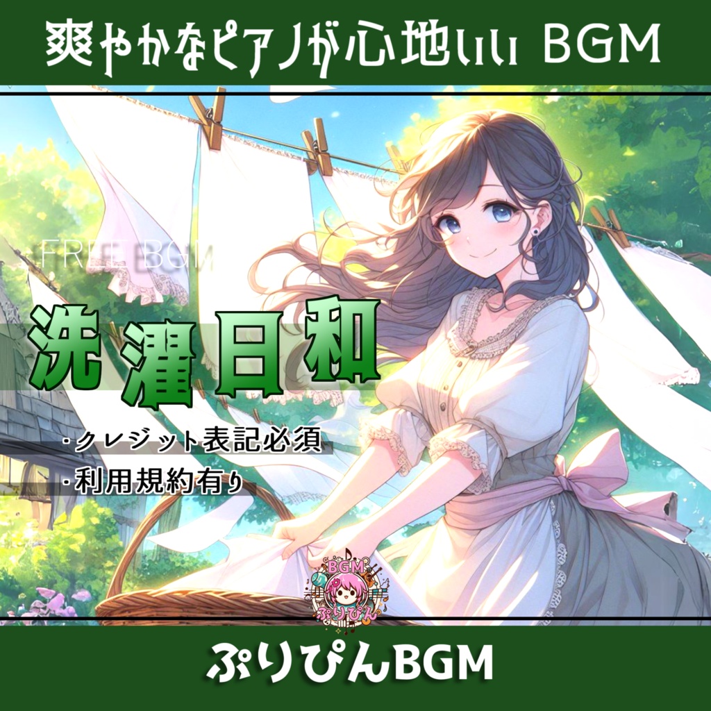 【フリーBGM】洗濯日和