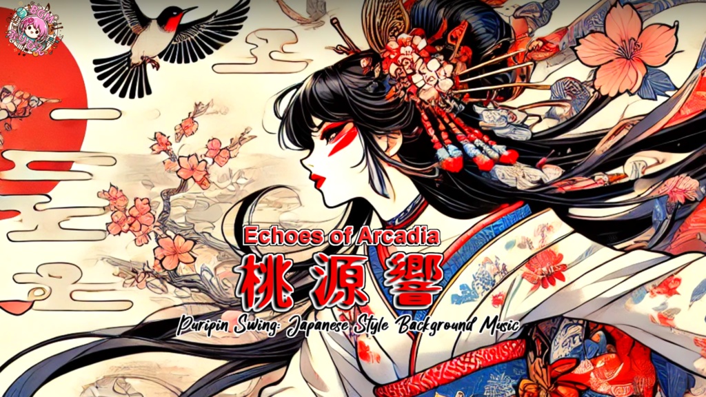 【かっこいい和風のフリーBGM】桃源響 Echoes of Arcadia-1 【和風スウィング】