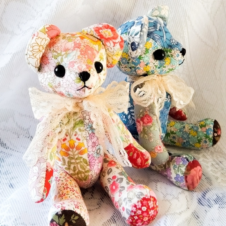 【型紙】テディベア型紙A (作り方参考動画あり)