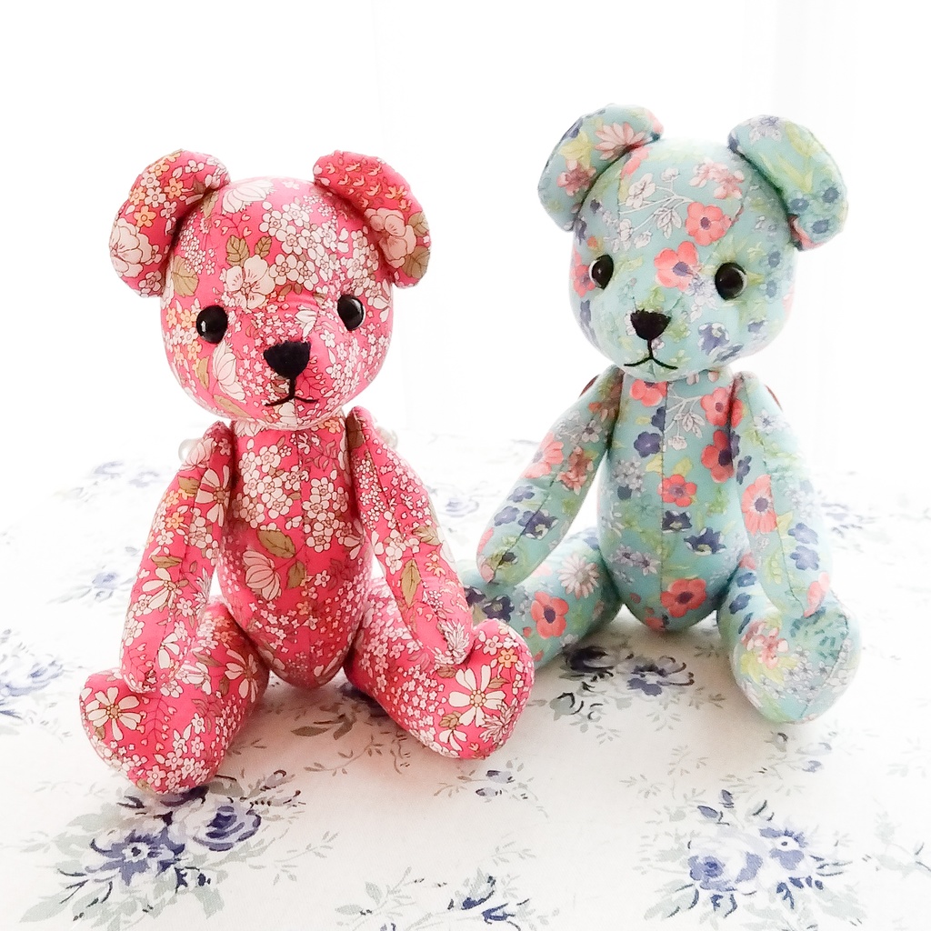 【型紙】コットンテディベアの型紙(作り方動画あり)