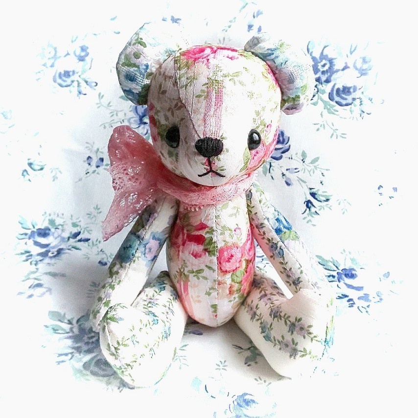 【型紙】コットンテディベアの型紙(作り方動画あり)