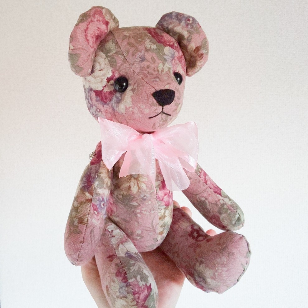 【型紙】コットンテディベアの型紙(作り方動画あり)