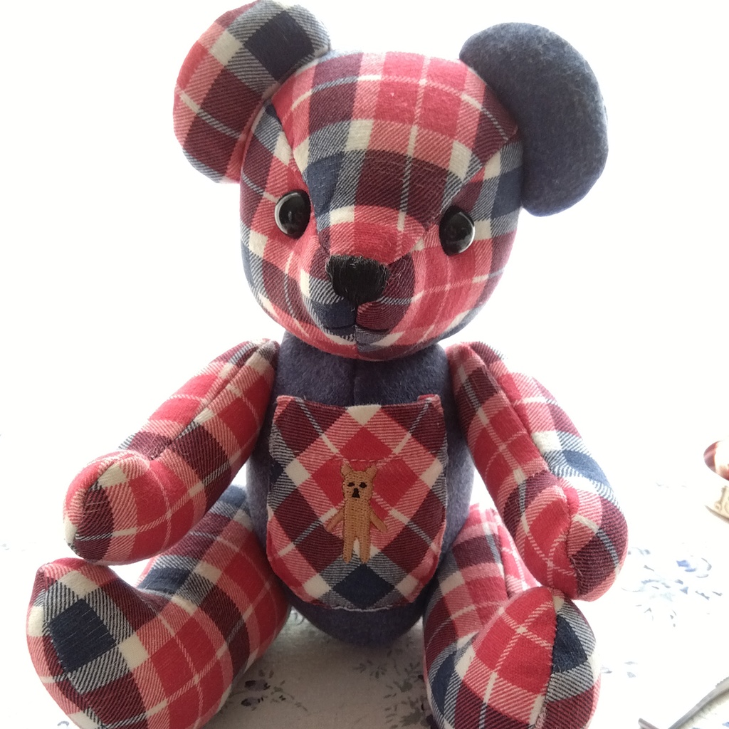 【型紙】リメイクテディベアの型紙