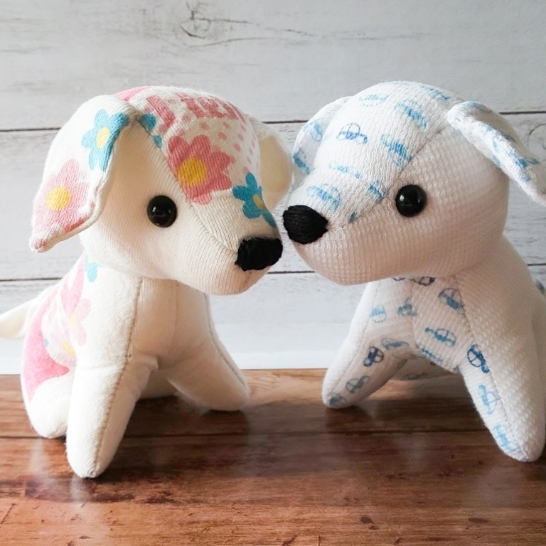 【型紙】犬のぬいぐるみ(作り方動画あり)