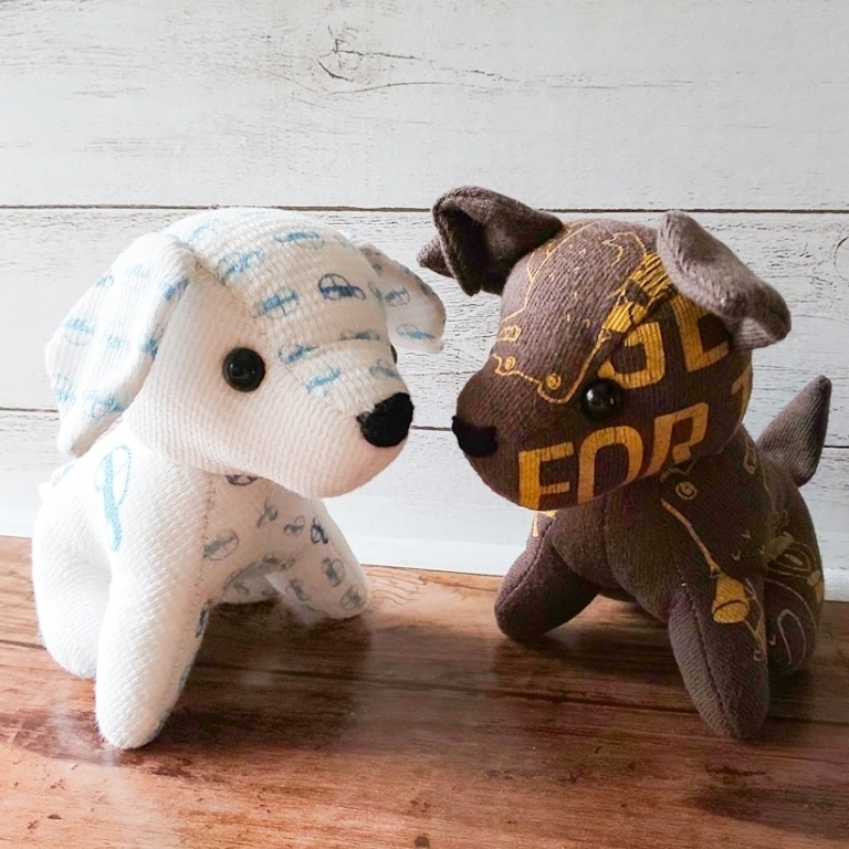 【型紙】犬のぬいぐるみ(作り方動画あり)