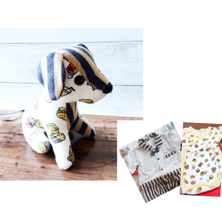 【型紙】犬のぬいぐるみ(作り方動画あり)