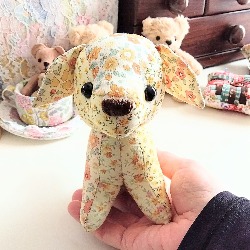 【型紙】犬のぬいぐるみ（作り方動画あり）