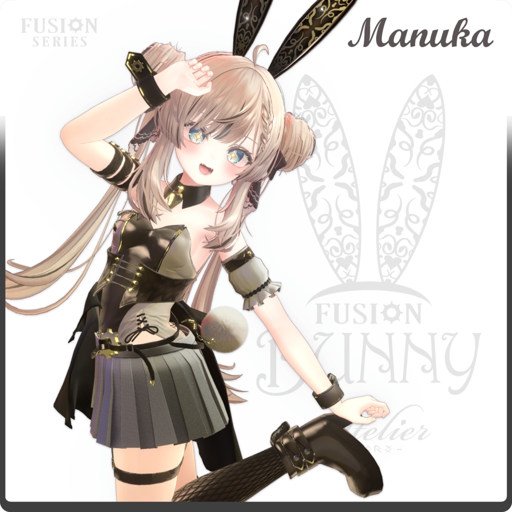 【5アバター対応】FusionBunny / VRChat向け3D衣装モデル