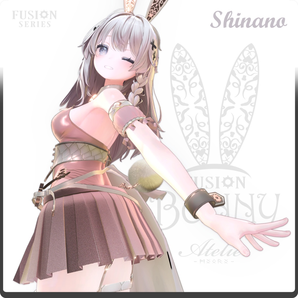 【5アバター対応】FusionBunny / VRChat向け3D衣装モデル