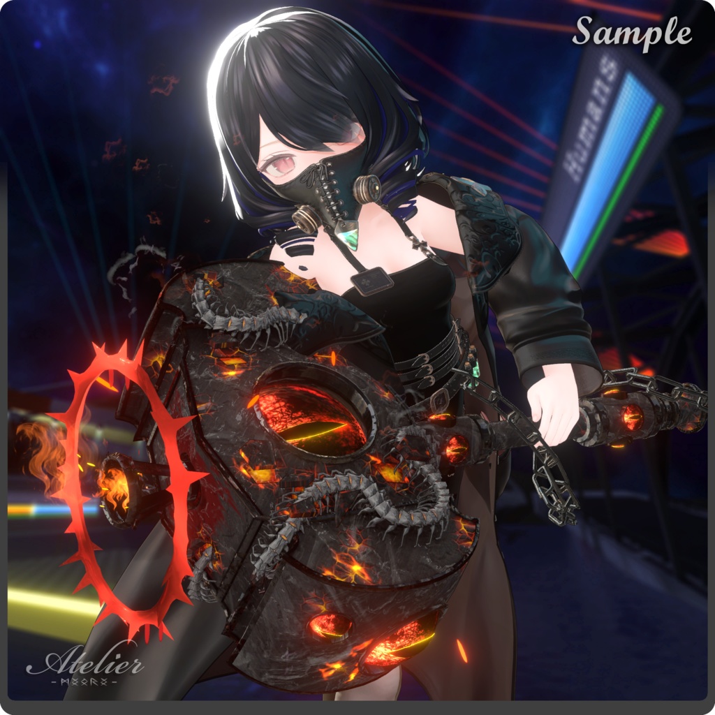 【期間限定SALE中!GIGASコラボレーションアイテム】HADES&EDEN HAMMER / VRChat向け3Dモデル